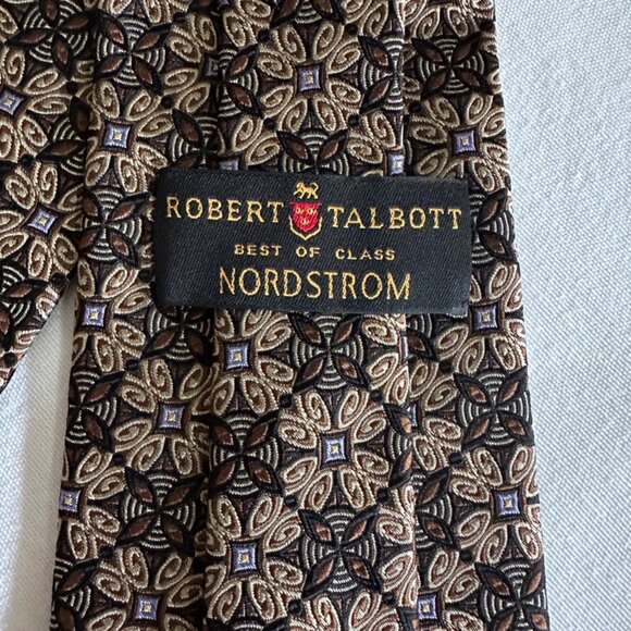 Men's Robert Talbott "Best Of The Class" Nordstrom Woven 100% Silk Tie - Picture 5 of 10